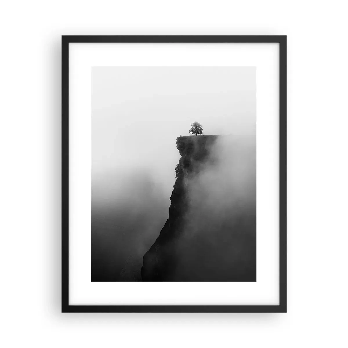 Plakat i sort ramme - På kanten af verden - 40x50 cm