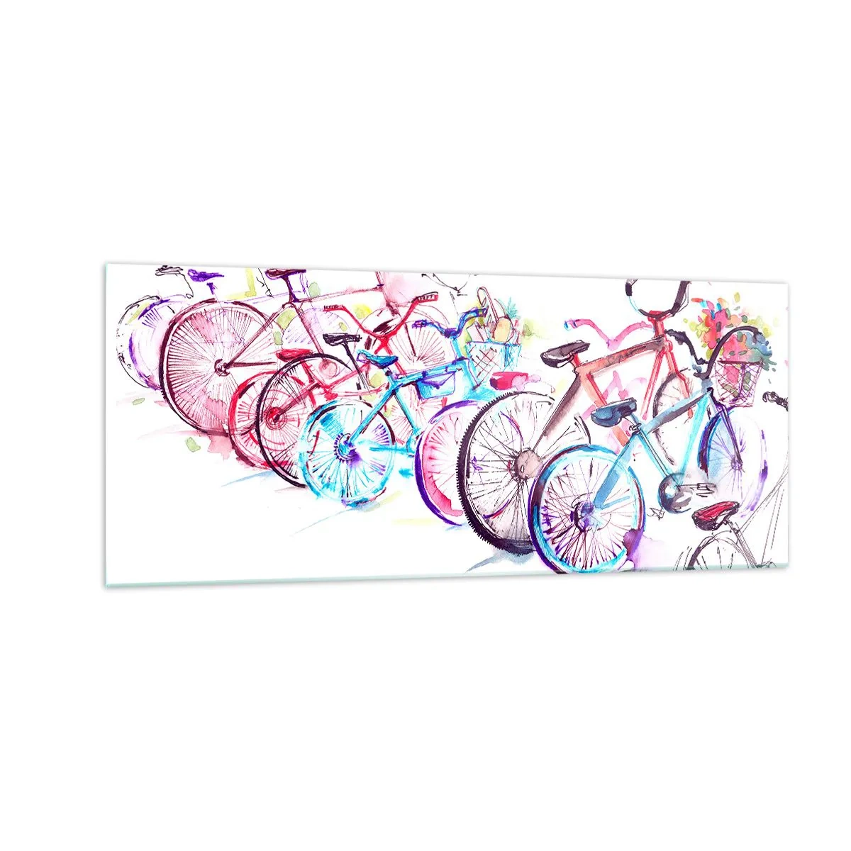 Billede på glas - Antimoto klubmøde - 100x40 cm
