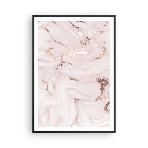 Plakat i sort ramme - I et lyserødt tørklæde - 70x100 cm