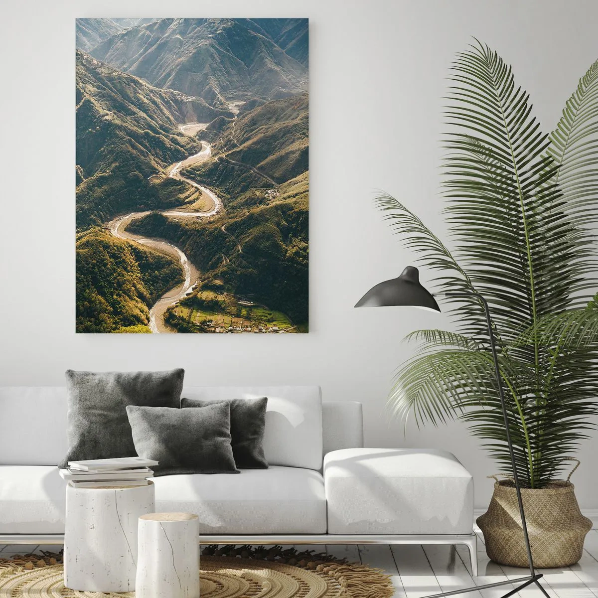 Billede på glas - Direkte fra hjertet af bjergene - 50x70 cm