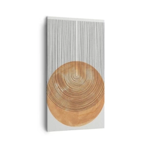 Lærredstryk - Billede på lærred - En solrig komposition - 45x80 cm