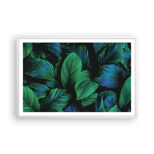 Plakat i hvid ramme - I den grønne flok - 91x61 cm