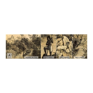 Prøve Fototapet Selvklæbende Deluxe Sticker - Rejsen til kilden - Jungle, Amazonia, Troperne - 100x30 cm