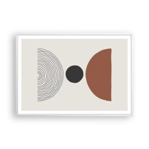 Plakat i hvid ramme - I rampelyset - 100x70 cm