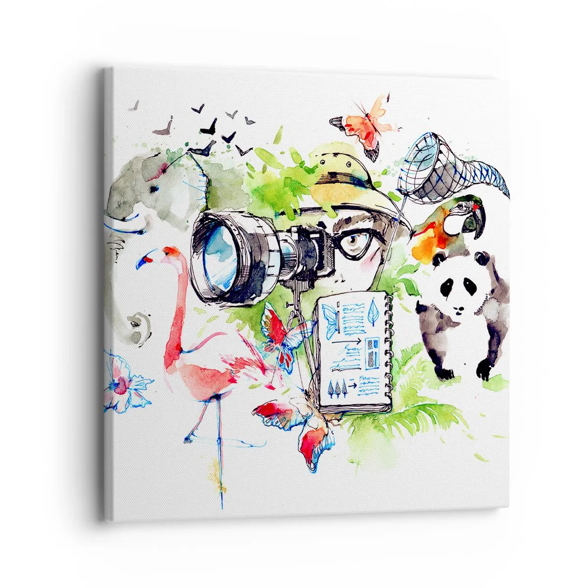 Lærredstryk - Billede på lærred - Gennem en rejsendes linse - 30x30 cm