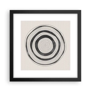 Plakat i sort ramme - Det vigtige er det, der er imellem - 30x30 cm