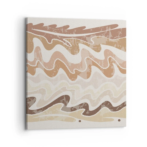 Lærredstryk - Billede på lærred - God energi - gode følelser - 70x70 cm