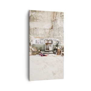 Lærredstryk - Billede på lærred - Tid til at starte rejsen - 55x100 cm