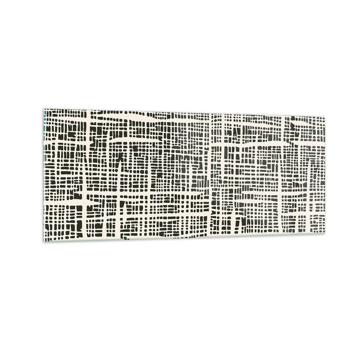 Billede på glas - En sammensætning vævet - 100x40 cm