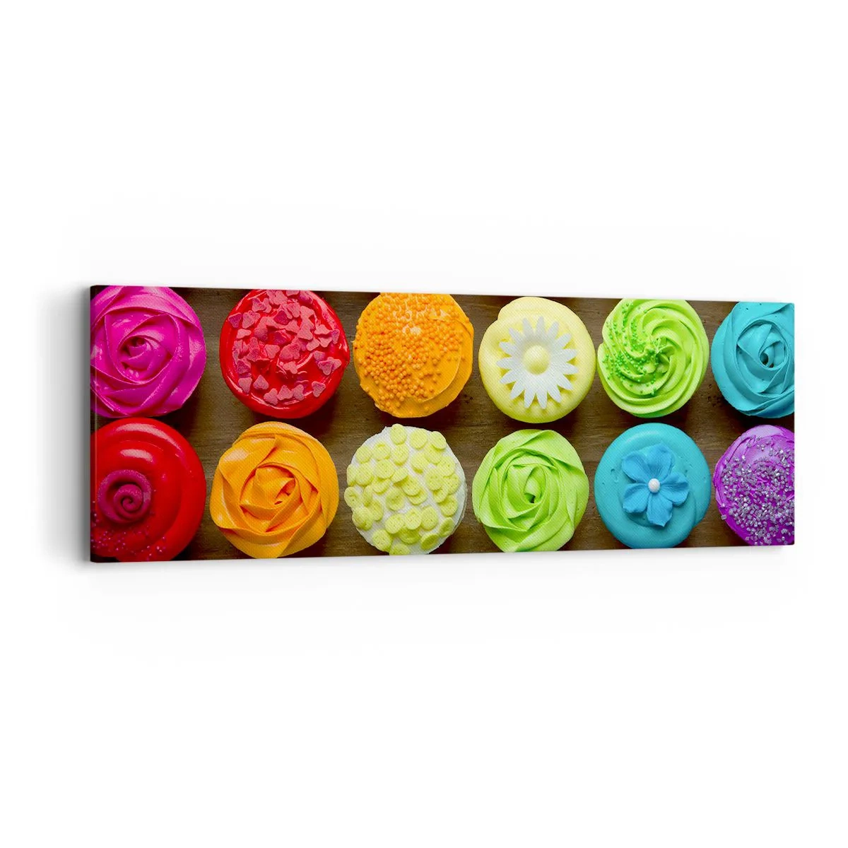 Lærredstryk - Billede på lærred - Alle er forskellige - alle er lækre - 90x30 cm