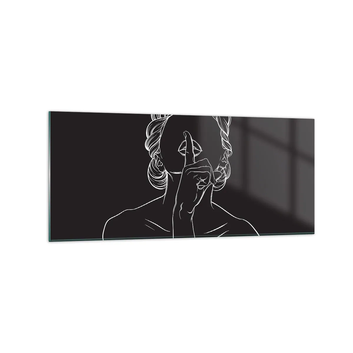 Billede på glas - Skønhed blomstrer i stilhed - 120x50 cm