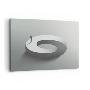 Lærredstryk - Billede på lærred - Og vær klog - 100x70 cm