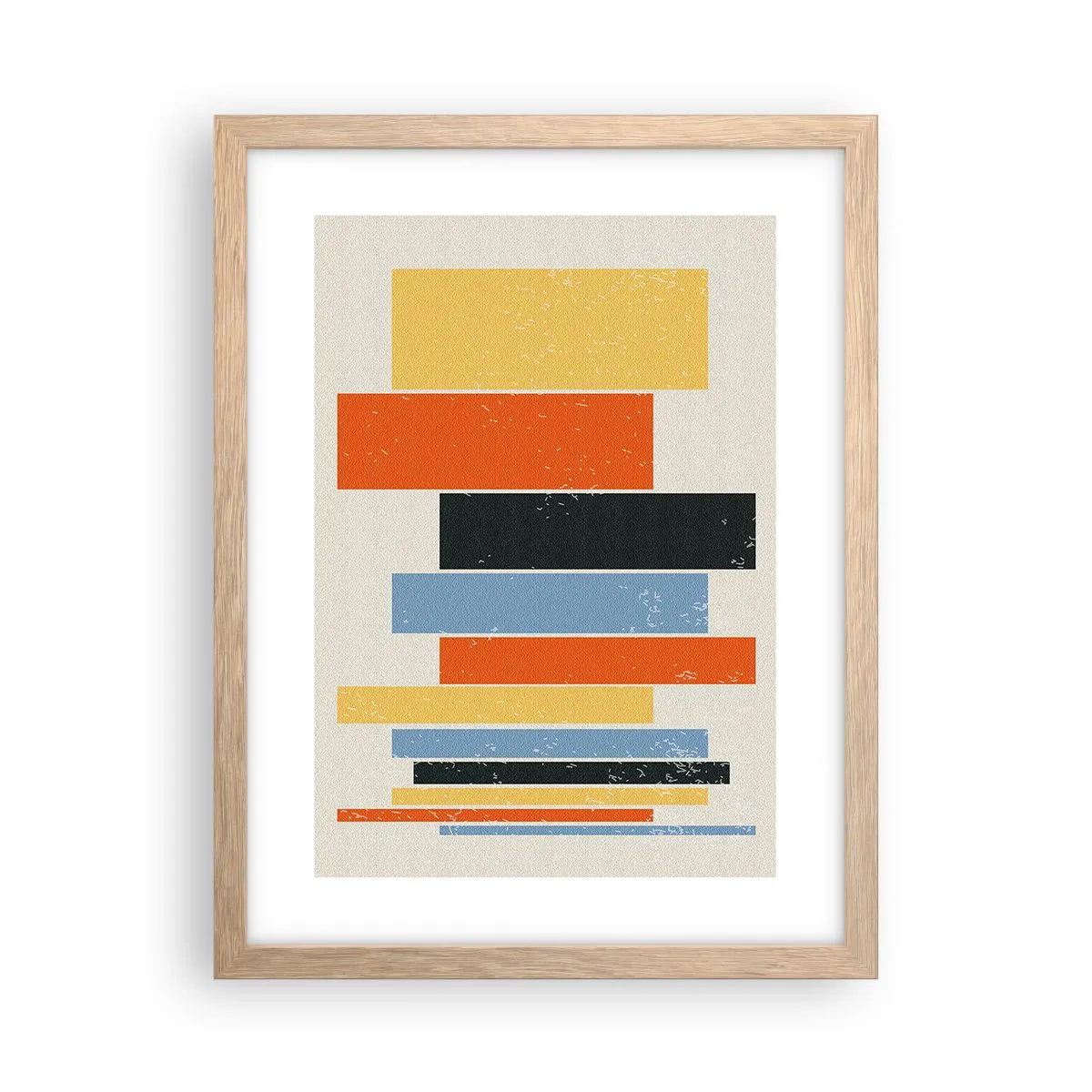 Plakat i ramme af lyst egetræ - Optagelse af musik - 30x40 cm
