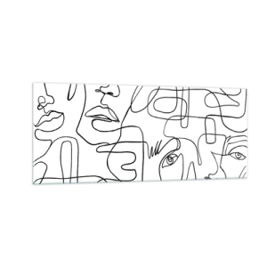 Billede på glas - I sammenfiltrede følelser - 100x40 cm