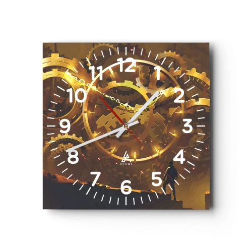 Vægur, Uret - Ved tidens kilde - 40x40 cm