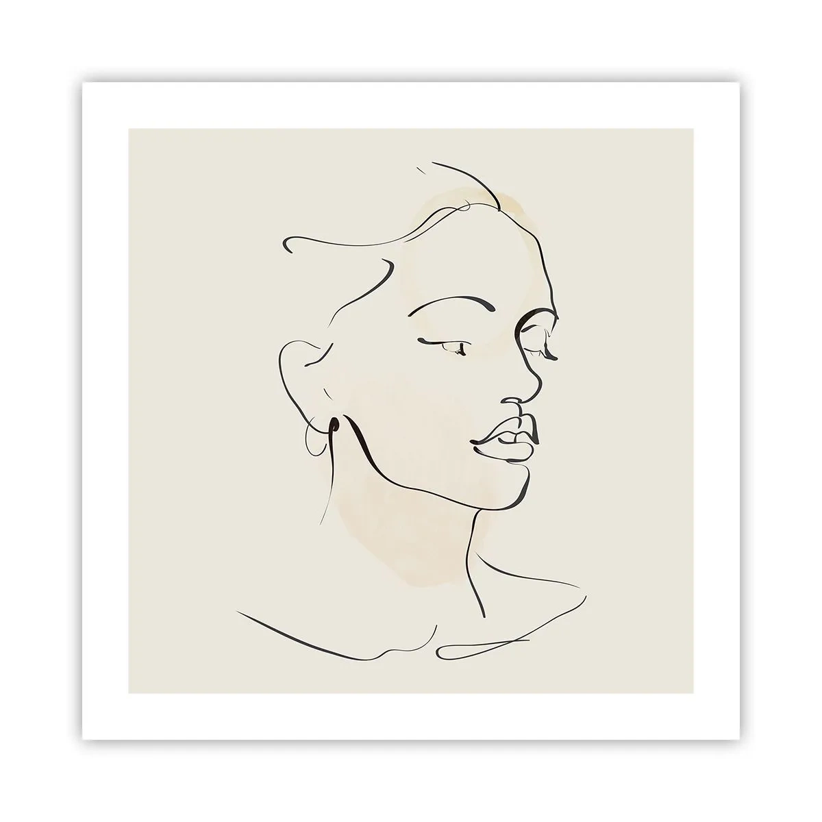 Plakat - En bestemt linje - 50x50 cm