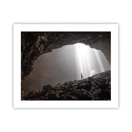 Plakat - Lysende grotte - 50x40 cm