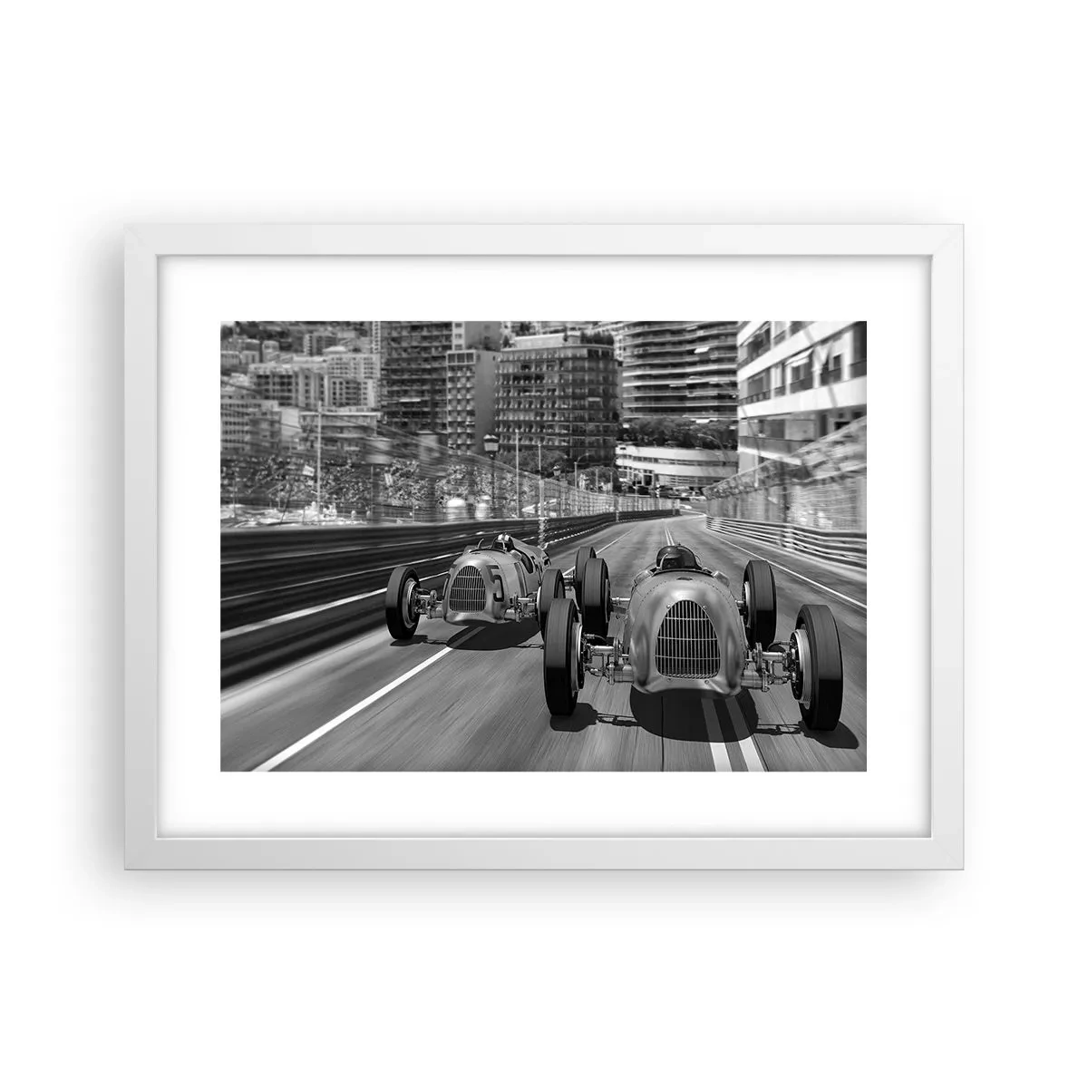 Plakat i hvid ramme - Der var engang i Monte Carlo - 40x30 cm