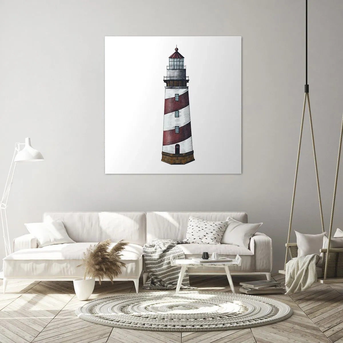 Lærredstryk - Billede på lærred - Altid på vagt - 70x70 cm