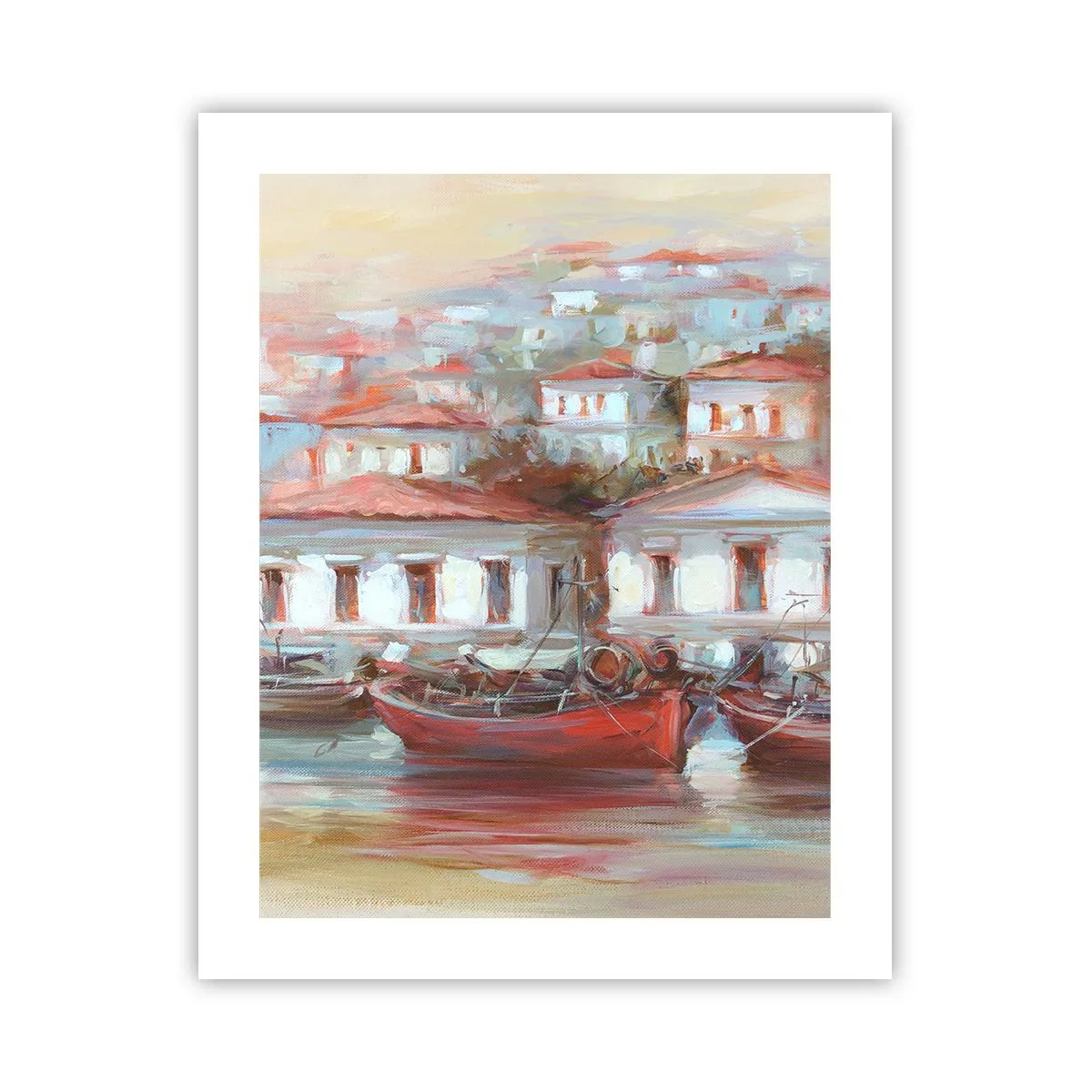 Plakat - Lykkelig by - 40x50 cm