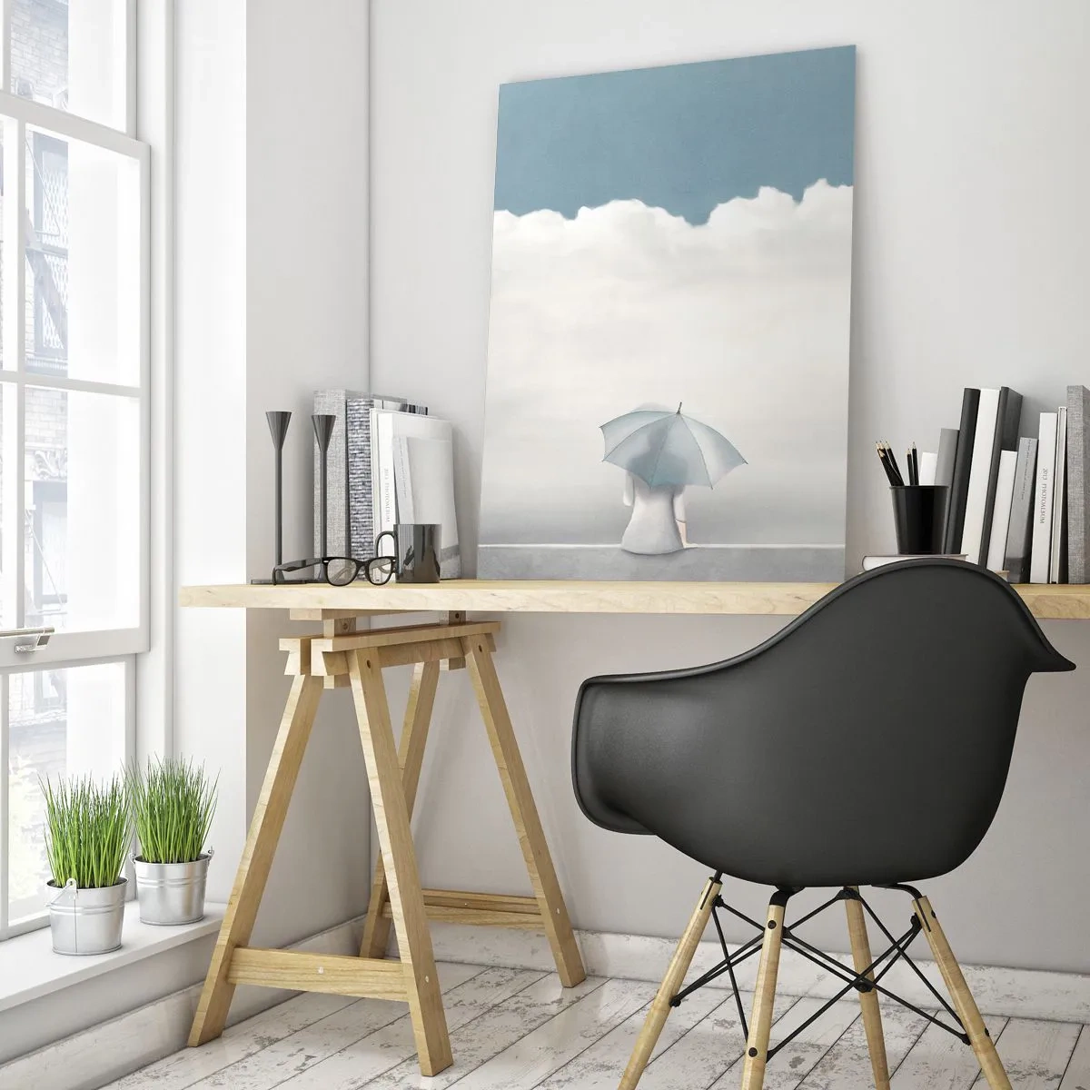 Billede på glas - På kanten af virkelighed og drømme - 80x120 cm
