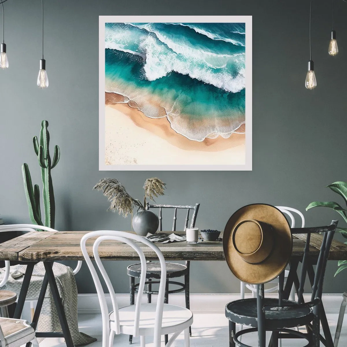 Plakat - Et evigt møde - 40x40 cm