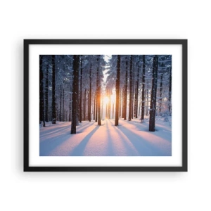 Plakat i sort ramme - Klart i sort og hvidt - 50x40 cm