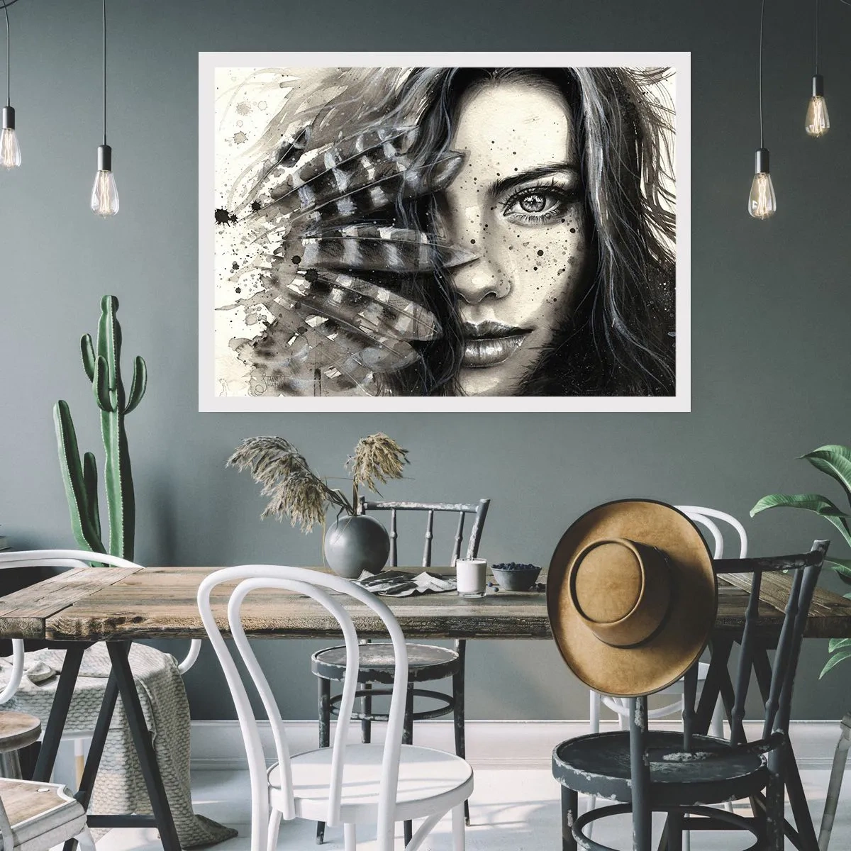 Plakat - Vild skønhed - 40x30 cm