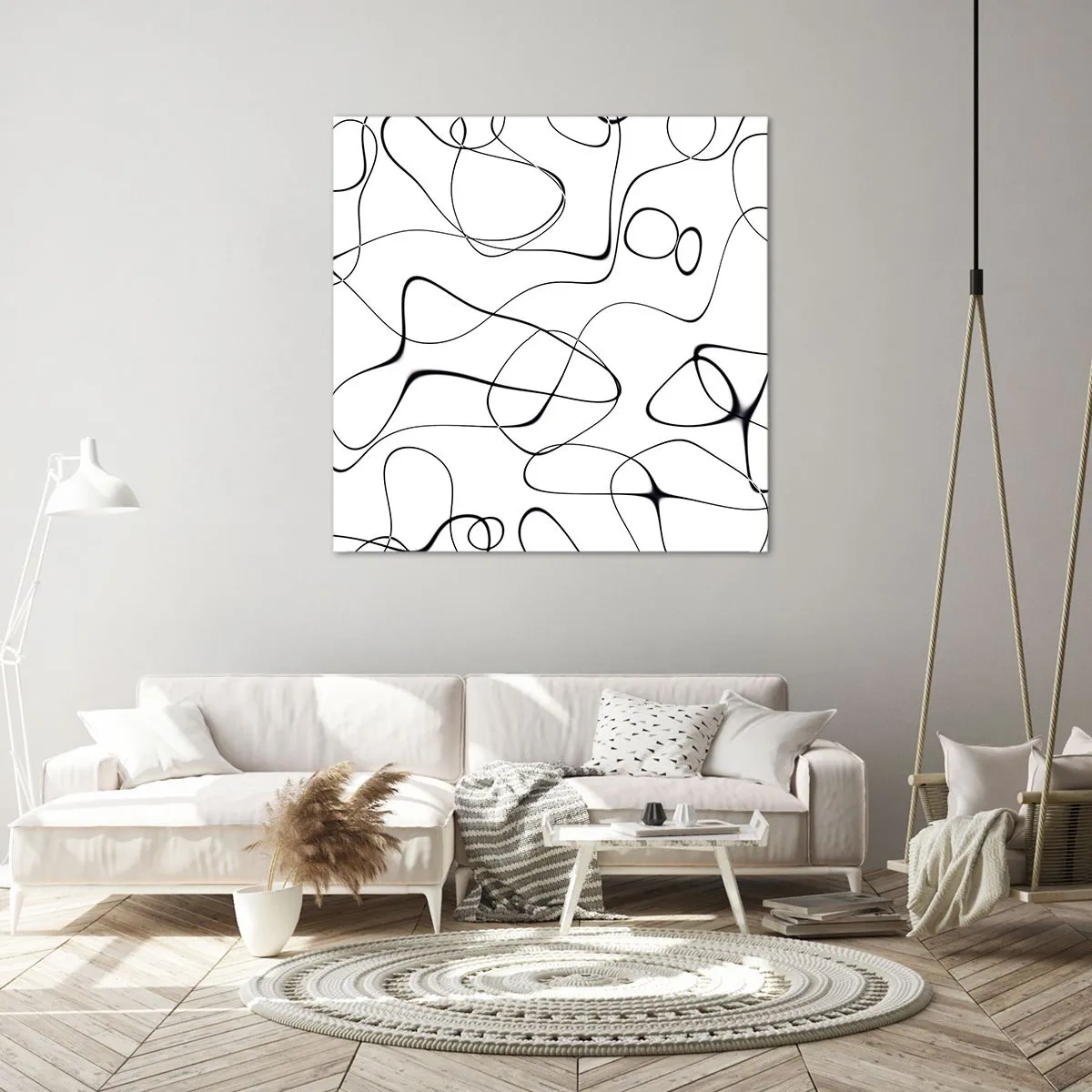 Lærredstryk - Billede på lærred - Livets veje, skæbnens omskiftelser - 50x50 cm