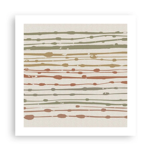 Plakat - Musikalsk farvenotation - 50x50 cm