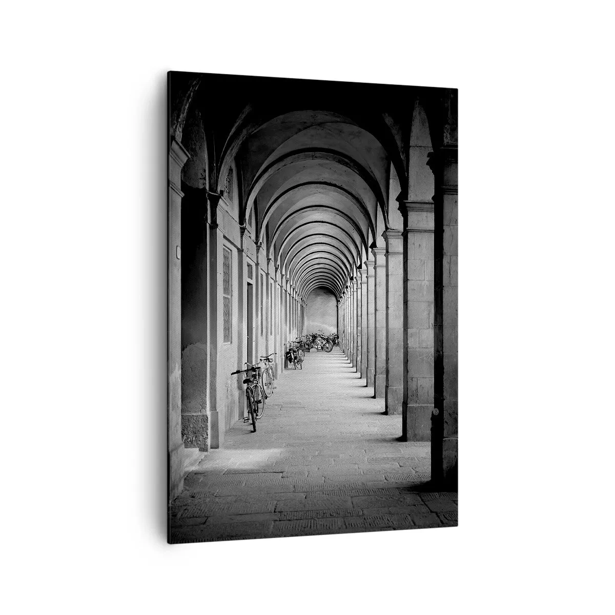 Lærredstryk - Billede på lærred - Under spillehallen - 70x100 cm