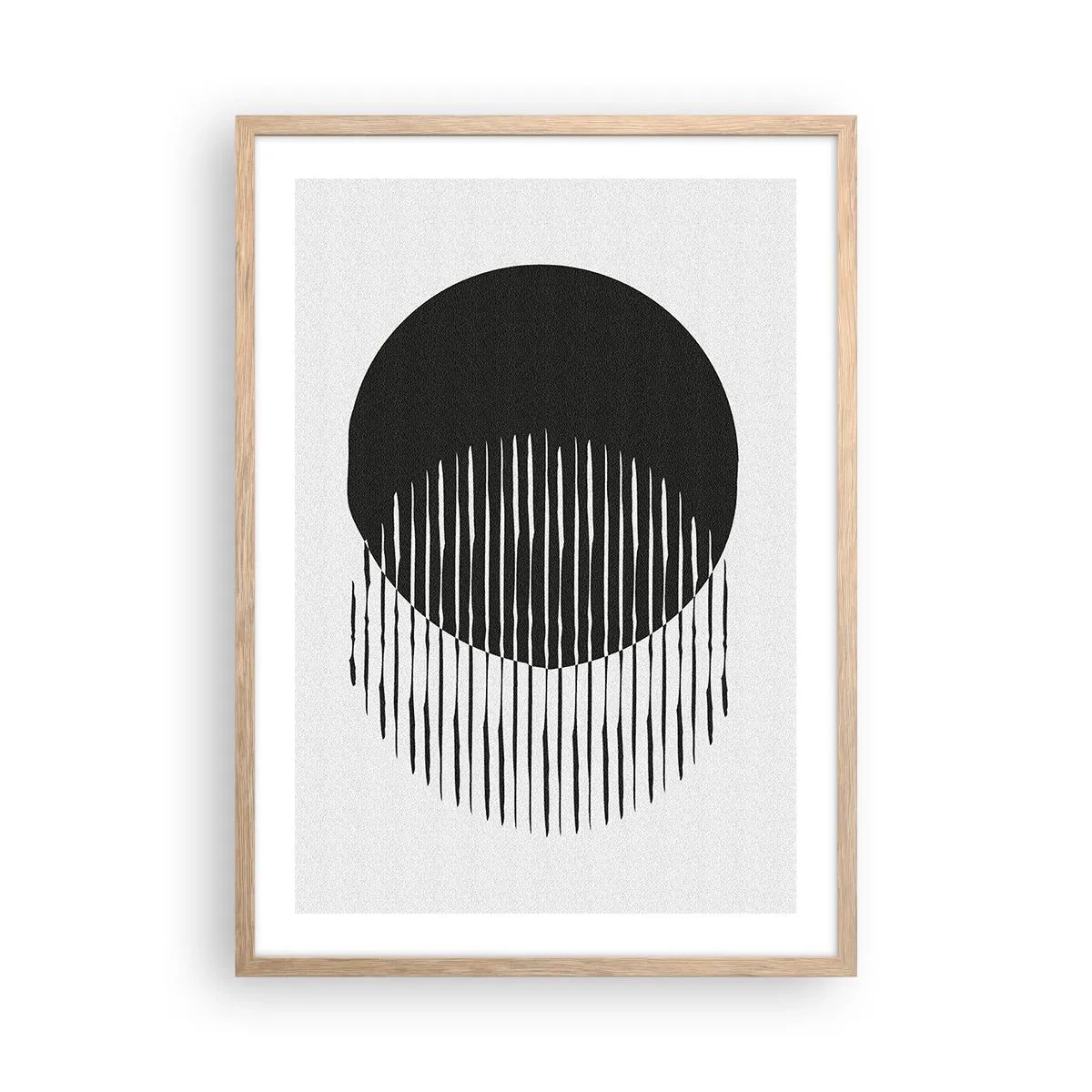 Plakat i ramme af lyst egetræ - Hans alter ego - 50x70 cm