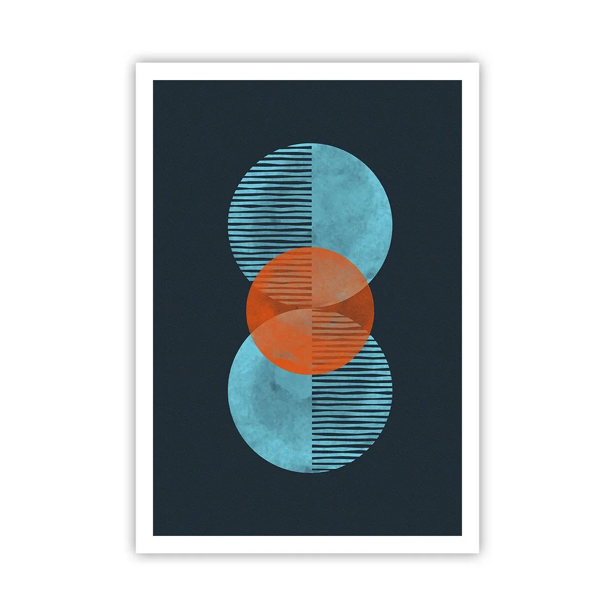 Plakat - Symmetrisk sammensætning - 70x100 cm