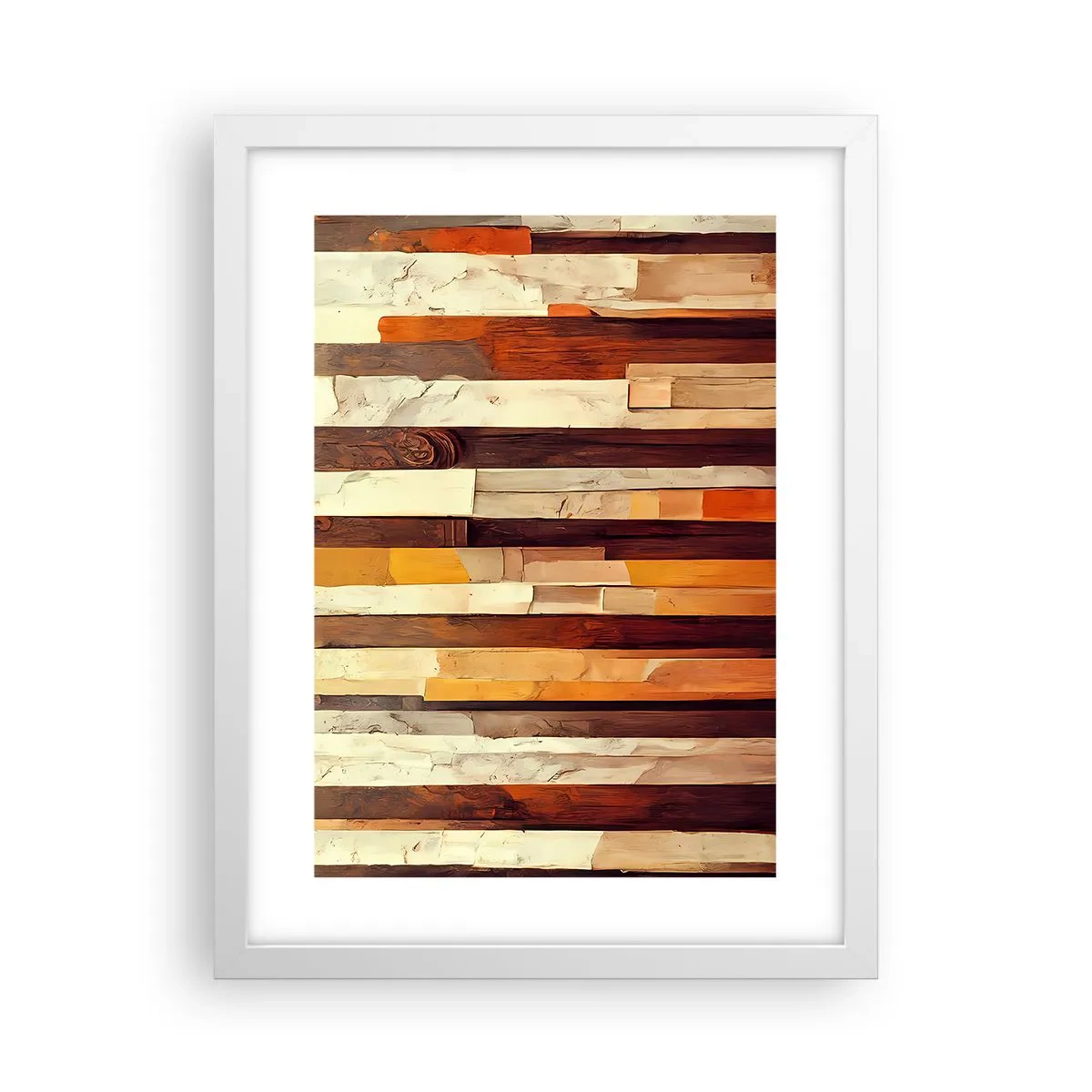 Plakat i hvid ramme - Hymne af skovens træer - 30x40 cm