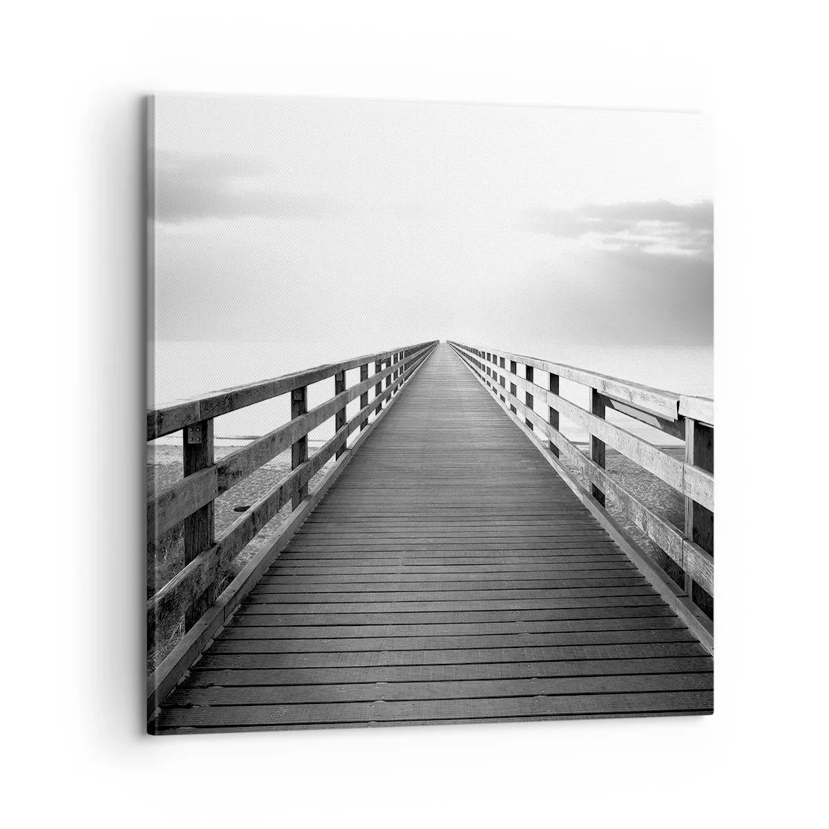 Lærredstryk - Billede på lærred - Ind i det fjerne… - 60x60 cm