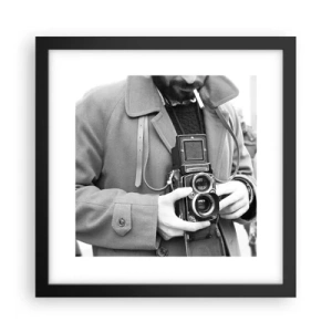 Plakat i sort ramme - I retro stil - 30x30 cm