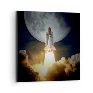 Lærredstryk - Billede på lærred - Begyndelsen på et overjordisk eventyr - 70x70 cm