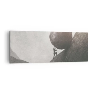 Lærredstryk - Billede på lærred - Jeg tror mod al forventning - 140x50 cm