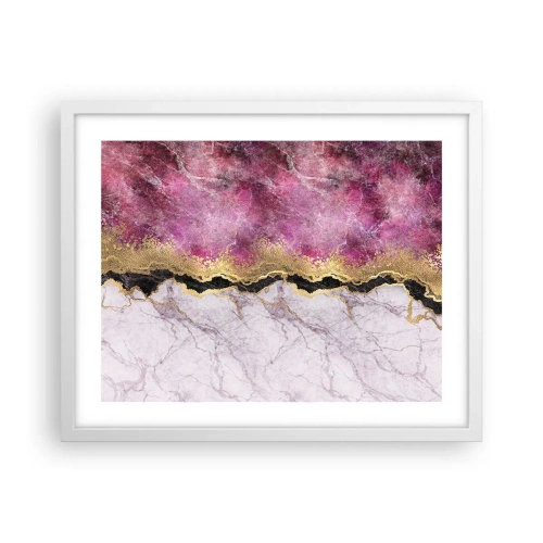 Plakat i hvid ramme - På grænsen - 50x40 cm