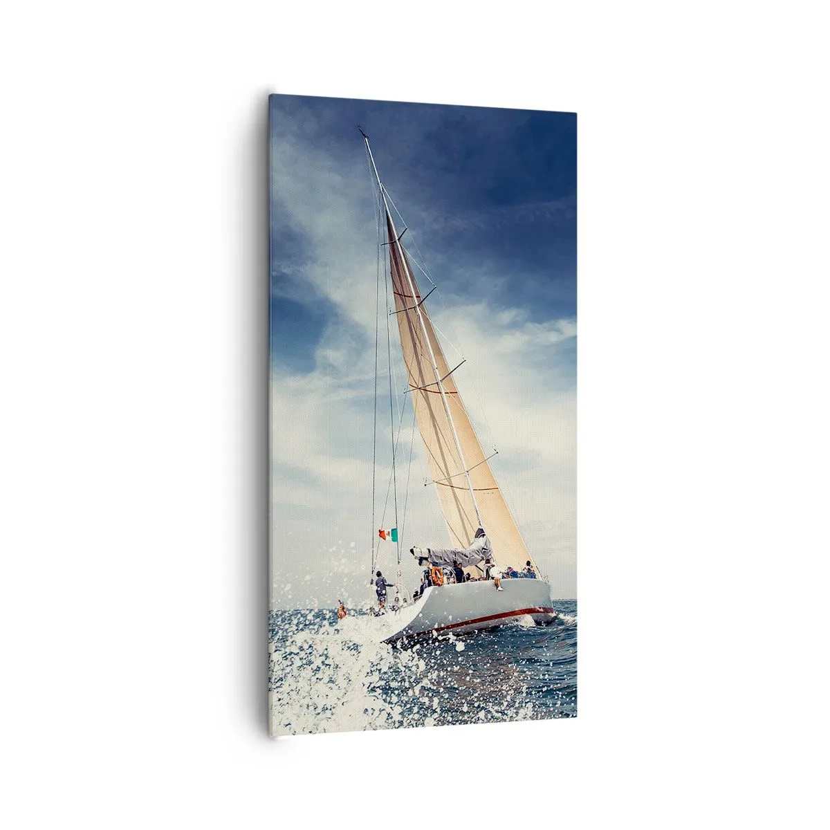 Lærredstryk - Billede på lærred - De kan ikke indhente os! - 65x120 cm