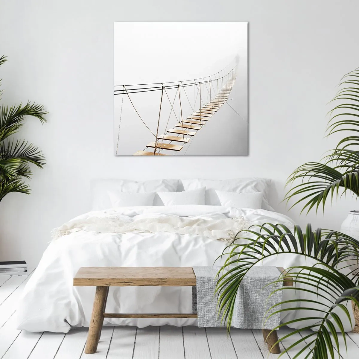 Lærredstryk - Billede på lærred - Hvor vil det føre dig hen? - 60x60 cm