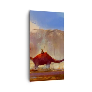 Lærredstryk - Billede på lærred - Hvis de ikke var uddøde - 65x120 cm
