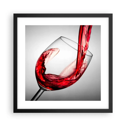 Plakat i sort ramme - Farve - bevægelse - lyd - 40x40 cm