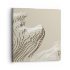 Lærredstryk - Billede på lærred - Kunstens topografi - 30x30 cm