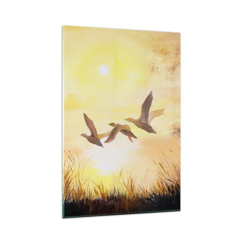 Billede på glas - Starten på en lang rejse - 80x120 cm