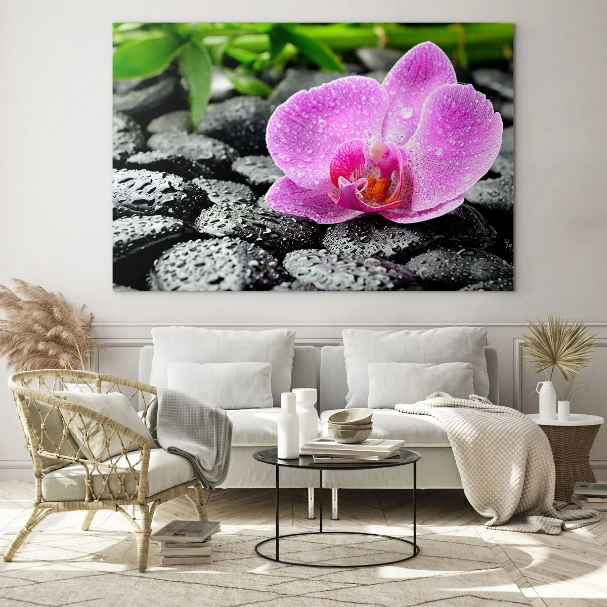 Billede på glas - Som et åbent hjerte - 120x80 cm