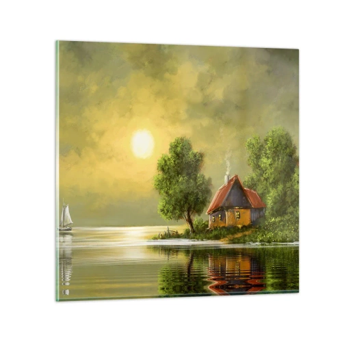 Billede på glas - Smukt, som fra et billede - 30x30 cm