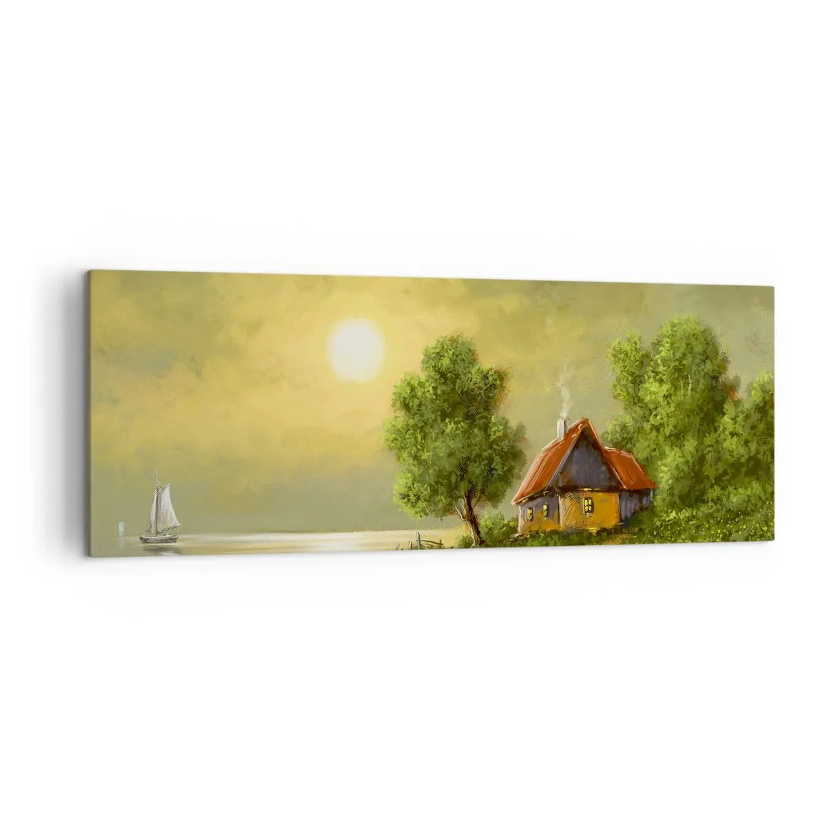 Lærredstryk - Billede på lærred - Smukt, som fra et billede - 140x50 cm