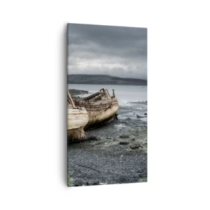 Lærredstryk - Billede på lærred - "Som et tegn på værdige strabadser opfyldt" - 55x100 cm