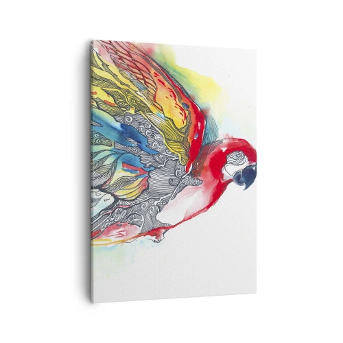 Lærredstryk - Billede på lærred - Lev farverigt - 50x70 cm